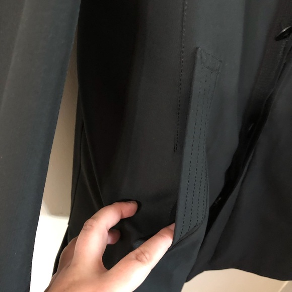 Sanyo New York Tokyo Black Trench Coat - Picture 3 of 8